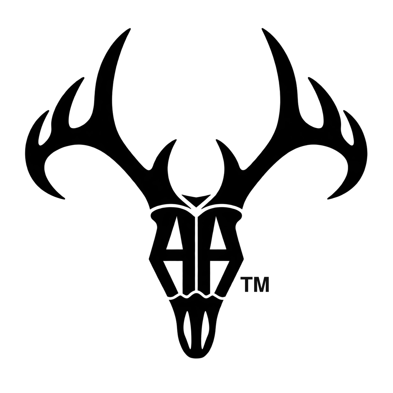 Archery Addicts AA antler logo with trademark symbol